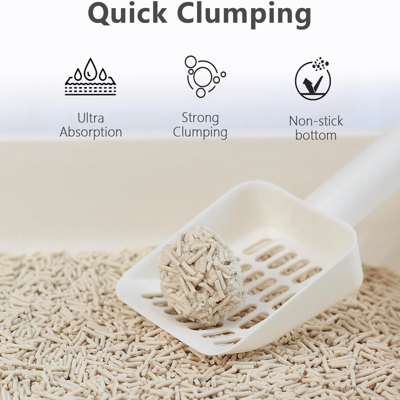 Tofu Cat Litter - Strong Clumping, Ultra Absorbent, Odor Control, Flushable, Low Tracking, Low Dust Tofu Litter Pellets 2 Packs 12LB Original Flavor