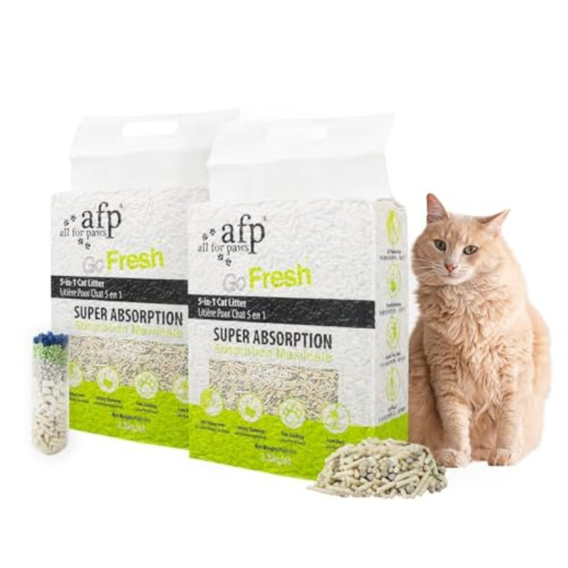2-Pack Tofu Cat Litter Suitable for Cats - Low Tracking Odor Lock, 24\u002F7 Deodorizing, Fast Clumping Natural Plant Fiber Litter with 2mm Small Particles & 55N Hardness, Safe for Kittens, Strong Clump Formation for Multi-Cat Households