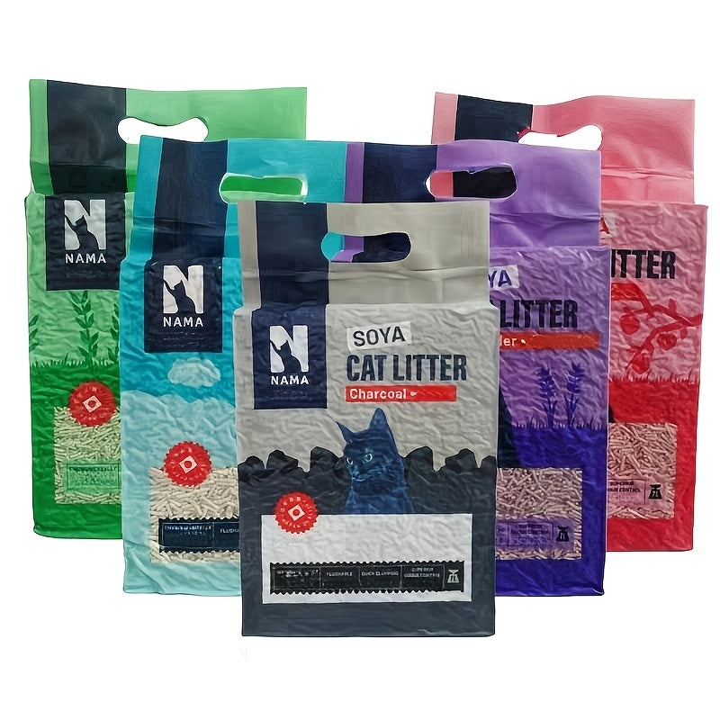 Ultra-Absorbent Tofu Cat Litter - Dust-Free, Quick Clumping Formula in Assorted Scents, Super Absorbent, A Variety Of Flavors