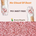 2pcs Pack 6L x 2 Tofu Cat Litter, Clumping Kitty Litter, Flushable, Pea Fiber, Dust Free, Odor Control, Low Tracking, Lightweight Peach