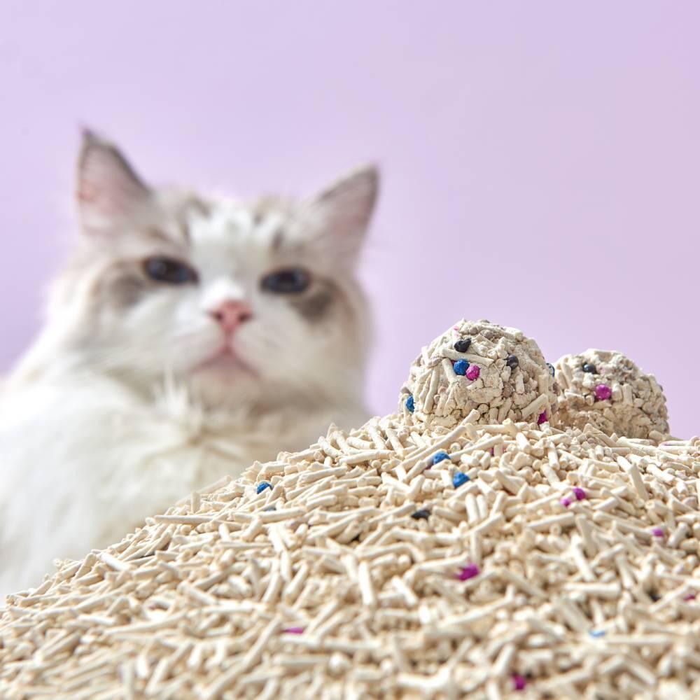 Michu Mixed Tofu Cat Litter, Heavy Duty Flushable Kitty Litter -5.5lb\u002F88oz