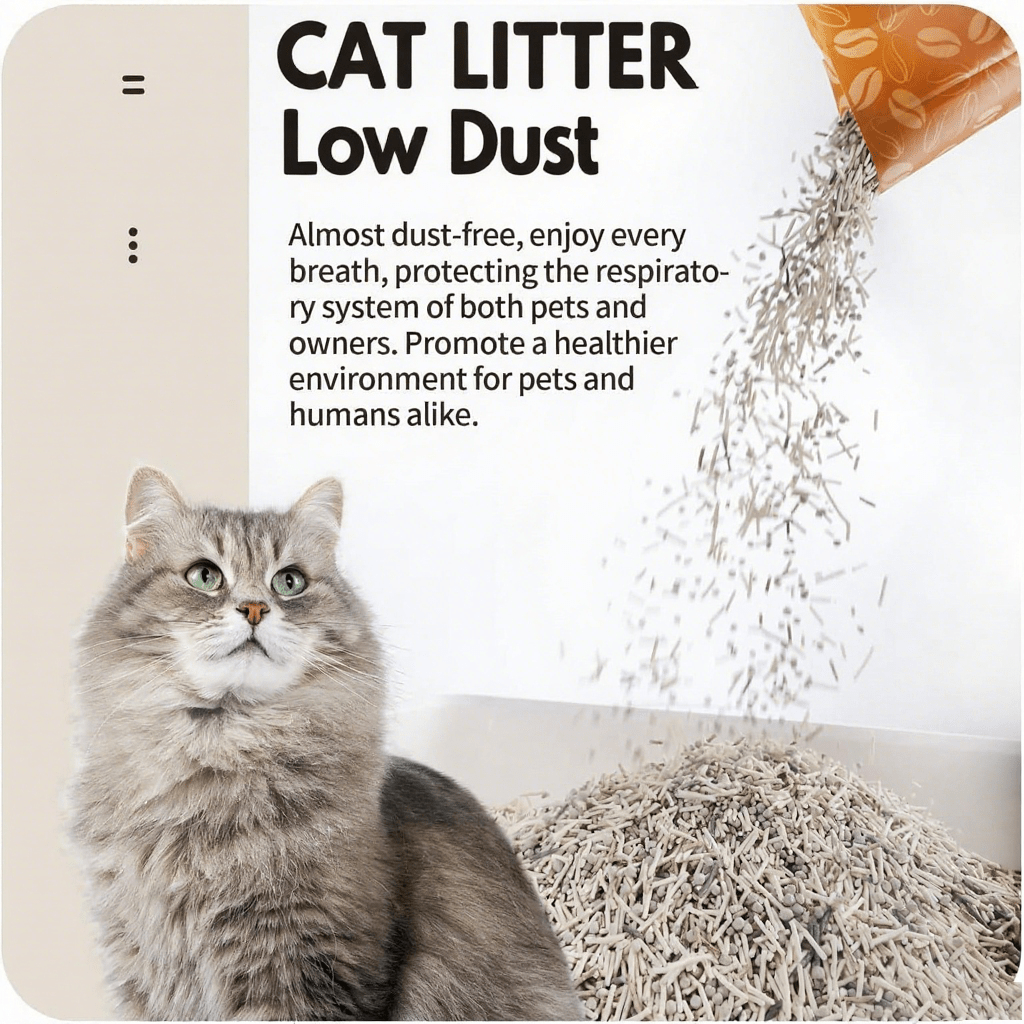 All For Paws 33Lbs\u002F6pcs Cat Litter With Coffee Scent 5 in 1 Cat Litter Clearance Quick Clumping Low Dust Tofu Cat Litter 5.5Lbs Each Pack