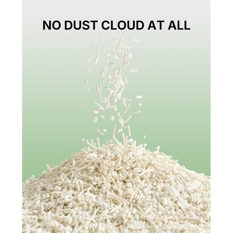 PETKIT 2025 New Plant Tofu Mixed Litter, Superior Clumping 100% Natural Ingredients Plant Cat Litter, Dust-Free and Low Tracking, Non-Sticky, Easy Scooping (5.2lb×1bag)